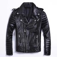 Gambar Jaket Kulit Pria semi Premium Leather Jacket Berkendara Tahan angin - BLACK, L dari Delizia undefined 1 Tokopedia