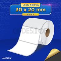 Gambar Label Thermal 30x20 mm Stiker Printer Barcode Zebra Honeywell Argox dari Codeshop Indonesia undefined 4 Tokopedia