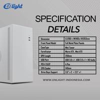 Gambar Enlight EN-200 Casing PC Office Mini Tower M-ATX Include PSU 300w - Hitam dari JNC KOMPUTER undefined 4 Tokopedia