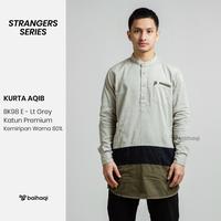 Gambar Kurta/Koko AQIB lengan panjang pria BAIHAQI - light grey, XL dari utsman store fashion undefined 1 Tokopedia