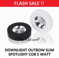 Gambar Lampu Downlight LED OUTBOW 5W Spot 5 W Watt OB Mini Slim Spotlight COB - Hitam 6500 K dari AgenLED undefined 1 Tokopedia