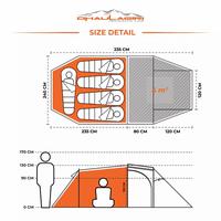 Gambar Tenda Dhaulagiri Vertu X5 Tenda Outdoor Camping Keluarga 5-6 Orang - Grey dari Makadam Adventure undefined 3 Tokopedia