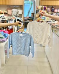 Gambar Cardigan Knit Blue and White - Macadamia Little Glamz dari Macadamia Little Glamz undefined 1 Tokopedia