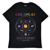 Gambar Baju Hitam Pria Kaos Band Coldplay Music of The Spheres World Tour - S dari RAK.INC CHLOTES undefined 1 Tokopedia
