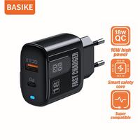 Gambar QC3.0+PD18W charger fast charging BASIKE Output port ganda Sangat aman - Hitam dari Basike Official Shop undefined 1 Tokopedia
