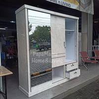 Gambar Lemari Pakaian Pintu Sliding Tempahan - Lemari Pakaian  - medan dari VW SHOP MEDAN undefined 3 Tokopedia