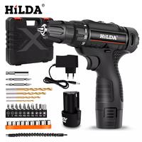 Gambar HILDA mesin bor baterai tangan cordless drill 12V bor listrik set - 88VF Set dari HILDA Official Store undefined 1 Tokopedia