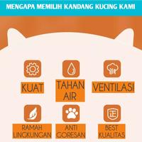 Gambar Villa Kandang Hewan Peliharaan Knockdown / Rumah Kucing dari Petcareso undefined 5 Tokopedia