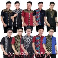 Gambar kemeja batik kombinasi ARTA SE15 - Grs Perak Hitam, XXL dari batik arta undefined 1 Tokopedia