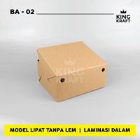 Gambar dus snack box kue / kardus kraft kotak kue ukuran 16x12x7,5 dari Kingkraft_NEW undefined 4 Tokopedia