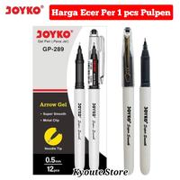 Gambar Pulpen Joyko Arrow Gel Pen Super Smooth 0.5 mm Tinta Hitam Pena dari Kyoute Store undefined 1 Tokopedia
