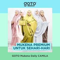 Gambar Goto Camila Mukenah Dewasa Daily Mukena Travel Polos Sutra 2in1 Tas - BROKEN WHITE dari Goto.Indonesia undefined 1 Tokopedia