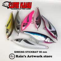Gambar Umpan Stickbait Sinking 30 gram 9cm - GREY MULLET dari Rain's Artwork undefined 1 Tokopedia