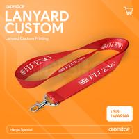 Gambar Cetak Lanyard ID Card Custom Tali Gantungan Name Tag 1 Sisi 1 Warna - 100-299 PCS dari Codeshop Surabaya Barat undefined 1 Tokopedia