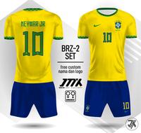 Gambar jersey bola brasil 2022 2023 neymar free custom nama dan nomor - jersey + celana, XS dari jmxfactory undefined 1 Tokopedia