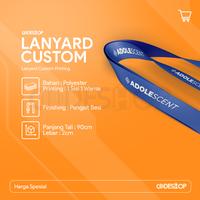 Gambar Cetak Lanyard ID Card Custom Tali Gantungan Name Tag 1 Sisi 1 Warna - 100-299 PCS dari Codeshop Surabaya Barat undefined 2 Tokopedia