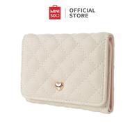 Gambar MINISO Dompet Wanita Dompet Trifold Wanita Pendek Women Wallet Berbent - Hitam dari minisoshopid undefined 3 Tokopedia