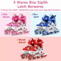 Gambar Sepatu Roda Warna Lengkap / Inline Skate Anak Dewasa Bisa Model Bajaj - Merah Fullset, Size M dari Duni4 M4inan undefined 5 Tokopedia