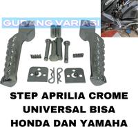 Gambar pijakan step kaki Crome chrome aprilia Universal dari gudang variasi motor GVM undefined 1 Tokopedia