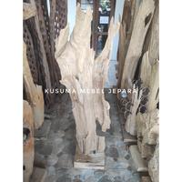 Gambar Patung Abstrak Akar Kayu Jati Tinggi 150cm dari Kusuma Mebel Jepara undefined 2 Tokopedia