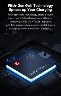 Gambar Baseus GaN5 Pro Ultra-Slim Fast Charger C+U 65W (Overseas Edition) dari IOT Official Shop undefined 4 Tokopedia