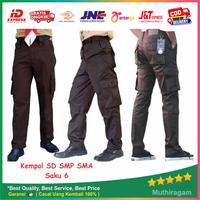 Gambar Celana Pramuka PDL/ Kempol/ Cargo Satpam Saku 6 - SD (Karet), 32 dari Muthiragam Store Official undefined 1 Tokopedia
