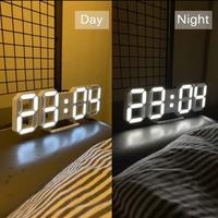Gambar Jam Dinding Led 3D Jam Dinding Digital Led Jam Alarm Meja USB 3D 3D - Merah dari Mega Topp undefined 3 Tokopedia