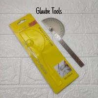 Gambar Protactor Busur Derajat Stainless Steel Alat Ukur Sudut Penggaris dari GLAUBE TOOLS undefined 1 Tokopedia