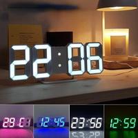 Gambar Jam Dinding Led 3D Jam Dinding Digital Led Jam Alarm Meja USB 3D 3D - Merah dari Mega Topp undefined 1 Tokopedia