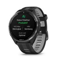 Gambar Garmin Forerunner 965 Fr 965 Titanium Bezel with SIlicone Band - Black dari Doran Gadget Store undefined 2 Tokopedia