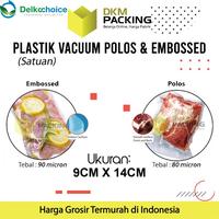 Gambar Plastik Vacuum Bag Makanan 9x14cm POLOS EMBOSS Vakum DELKOCHOICE - RETORT POLOS dari dkm packing undefined 1 Tokopedia