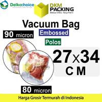 Gambar Plastik Vacuum Bag 27x34cm POLOS / EMBOSS DELKOCHOICE Vacum Vakum Seal - Polos dari dkm packing undefined 1 Tokopedia