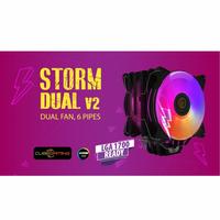 Gambar Cooler Cube Gaming STROM V2 Dual Fan ARGB 12cm 6 HeatPipes Quickly - SINGLE FAN dari Das Livia Computer undefined 2 Tokopedia