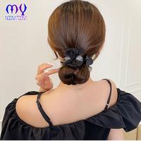 Gambar Jepit Rambut Pita Cepol Sanggul Aksesoris Rambut Cepol Sanggul Wanita - Hitam dari Mynoona Toona undefined 5 Tokopedia