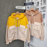 Gambar Two Tone Pocket Zipper Jacket | Jaket Hoodie Wanita Kombinasi Warna - Mint dari SWEATER BAGUS OFFICIAL undefined 3 Tokopedia