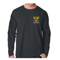 Gambar Kaos Pria Lengan Panjang Logo GARUDA Oblong Panjang Cowok Keren - Abu Tua, XL dari JON_STAR undefined 3 Tokopedia