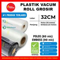 Gambar PLASTIK VACUM VACUUM VAKUM ROLL POLOS / EMBOSS DELKOCHOICE SATUAN 32CM - POLOS BENING dari kilat packing undefined 1 Tokopedia
