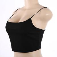 Gambar Tank Top Crop Tali Spagetti Stretch Sexy Up To Big Size - Hitam, XS dari MuthiaSantistore undefined 2 Tokopedia