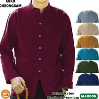 Gambar Ready Baju Koko Pria Muslim CHEONGSAM Ip Man Panjang M - XXXL / - Navy Madinah, XL dari danangshop26 undefined 4 Tokopedia