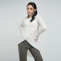 Gambar URBAN&CO Fashion Overlaping Blouse - T159 - G21 - Off White, M dari URBAN&CO OFFICIAL undefined 4 Tokopedia