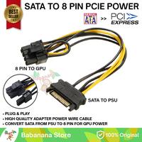 Gambar Kabel sata to 8 pin pcie konverter gpu vga mining cable adapter power dari babanana store undefined 1 Tokopedia