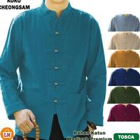 Gambar Ready Baju Koko Pria Muslim CHEONGSAM Ip Man Panjang M - XXXL / - Navy Madinah, XL dari danangshop26 undefined 5 Tokopedia