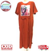 Gambar Daster Premium Model Lukis Baju Tidur Wanita Rayon Devi Collection - Hitam dari Daster Wonder undefined 1 Tokopedia