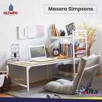 Gambar MEJA KOMPUTER RAK/RANGKA BESI/MINIMALIS/MASERA/OLYMPIC/KOKOH/ELEGANT - MASERA SIMPSONS, PASANG SENDIRI dari ALTA FURN undefined 3 Tokopedia