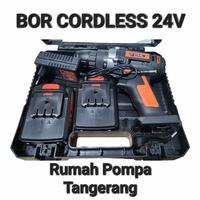 Gambar Mesin Bor Cordless Drill CAMEL Baterai Tangan Charger 24 Volt dari RUMAH POMPA RAJEG undefined 2 Tokopedia