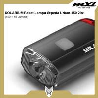 Gambar SOLARIUM Lampu Sepeda Urban 150 2 in 1 LED USB Charge dari MXL Sports Indonesia undefined 3 Tokopedia