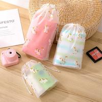 Gambar Travel Shoes Wanita Pouch Organizer Tas Sepatu Serut Makeu - Red Cherry, Large dari Cupcupdida undefined 3 Tokopedia