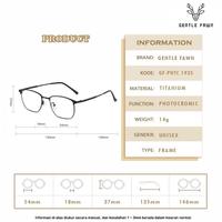 Gambar Kacamata Titanium  Photocromic Anti UV 400 Kotak Fashion Korean 1935 - BLK GOLD, PHOTOCROMIC AJA dari Gray Pink undefined 5 Tokopedia