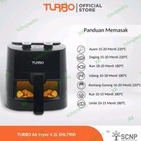 Gambar TURBO EHL~7900/1 Air Fryer 4,2 Liter Deep Fryer Smart Window 1300 Watt dari Xll Yoss undefined 4 Tokopedia