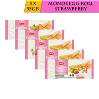Gambar 5PCS Monde Egg Roll Renyah Rasa Stroberi Enak dan Lezat dari Beuki Mart undefined 1 Tokopedia